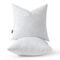 MIULEE Pillow Inserts 22x22 Inch Set of 2, Polycotton Mix Feather Throw Pillow Inserts, 22 Inch Square Decorative Couch and Sofa