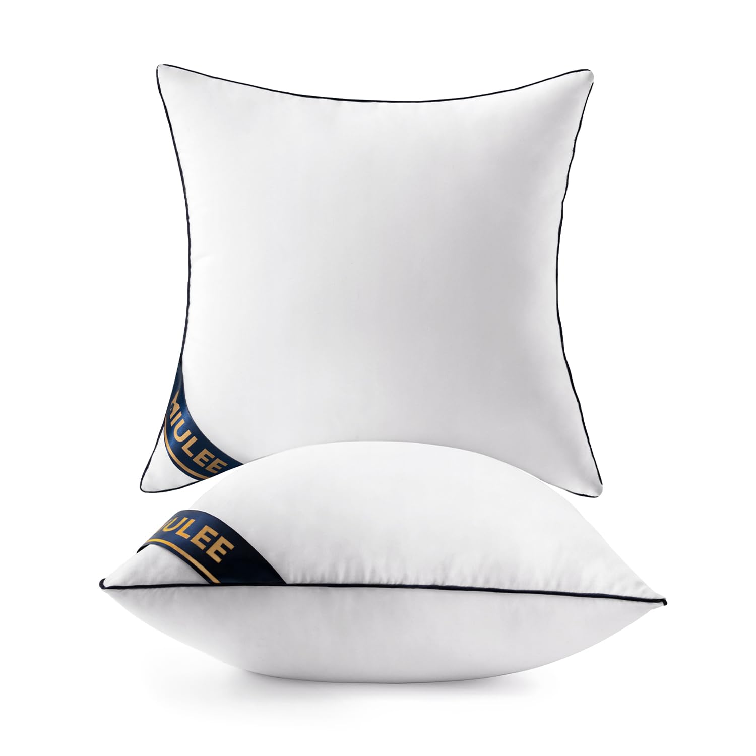 Miulee 18X18 Pillow Inserts Set Of 2 Throw Pillows 18 Inch Premium Down Alternative Pillow Inserts Decorative Pillow Stuffer For Sofa, Couch (18X18 Inch, Set Of 2)