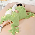 Huniupore Large Frog Stuffed Animal Green Frog Plush Toy Frog Plushies Hugging Pillow Gift For Boys Girls (31.5In)