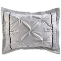 Ashlyn Ruched Comforter Ensemble - Gray Sham