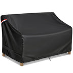 Kylinlucky Waterproof Patio Loveseat Covers 58W X 32.5D X 33H Inches,Heavy Duty Outdoor Furniture Sofa Cover Black