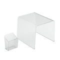 U Brands Clear Acrylic Locker Organization Kit, Includes Cup And Bent Shelf, 2 Pieces