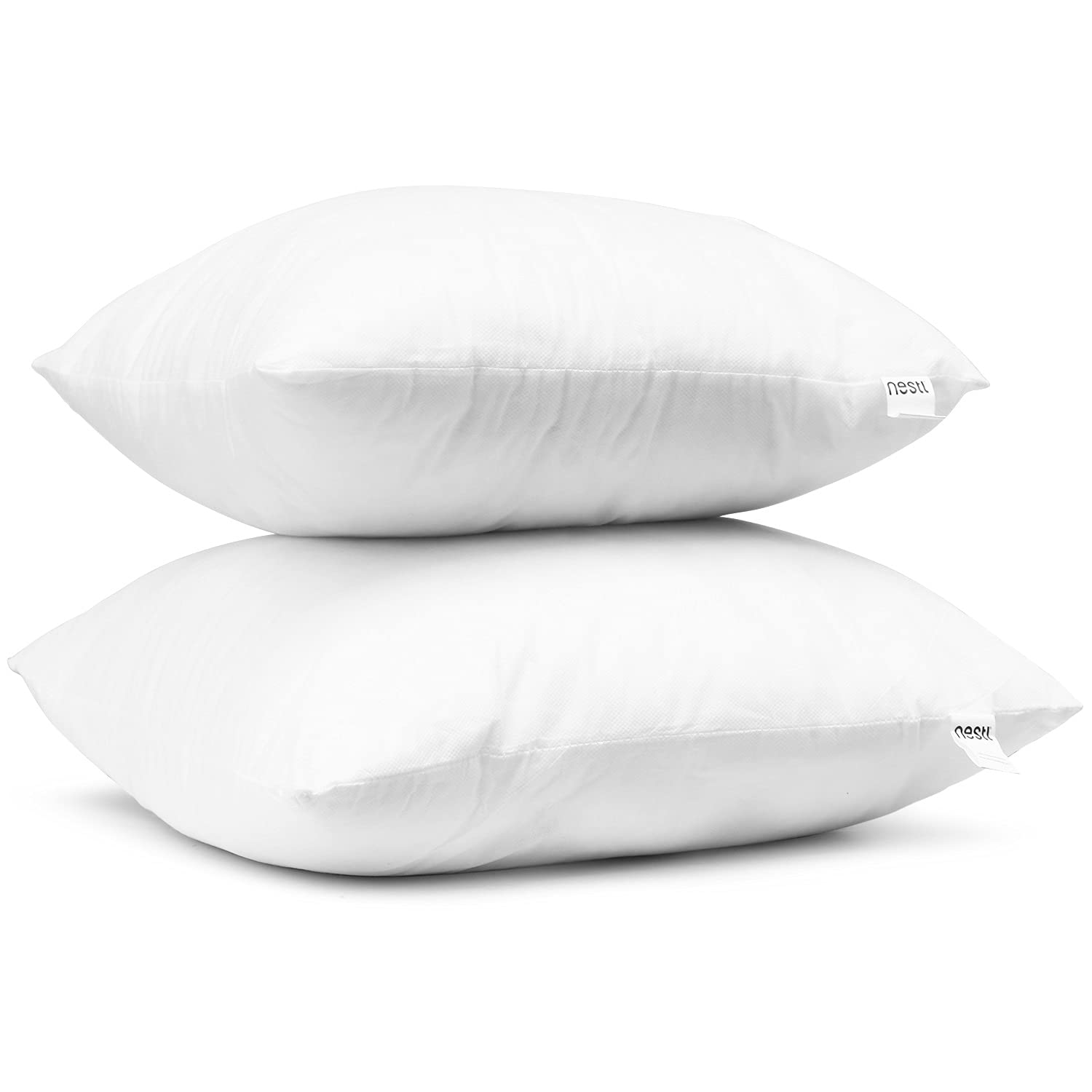 Nestl 28X28 Pillow Inserts - Throw Pillow Insert 28X28, 4 Pack Euro Pillows 28X28, Decorative Euro Pillow Insert 28X28 White, 28 X 28 Pillow Insert, Lumbar Pillow Insert For Bed And Couch