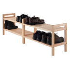 Winsome Mercury Shoe Rack, Natural, 27.24x10.71x32.01, Model 81429, Stylish Storage Solution