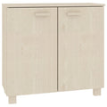 vidaXL Solid Wood Pine Sideboard HAMAR with 2 Doors, Honey Brown, Spacious Storage, Charming Design
