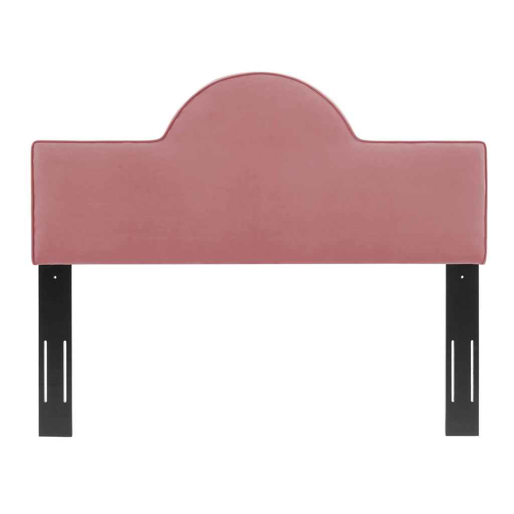Modway Dawn Performance Velvet Headboard, Twin, Dusty Rose