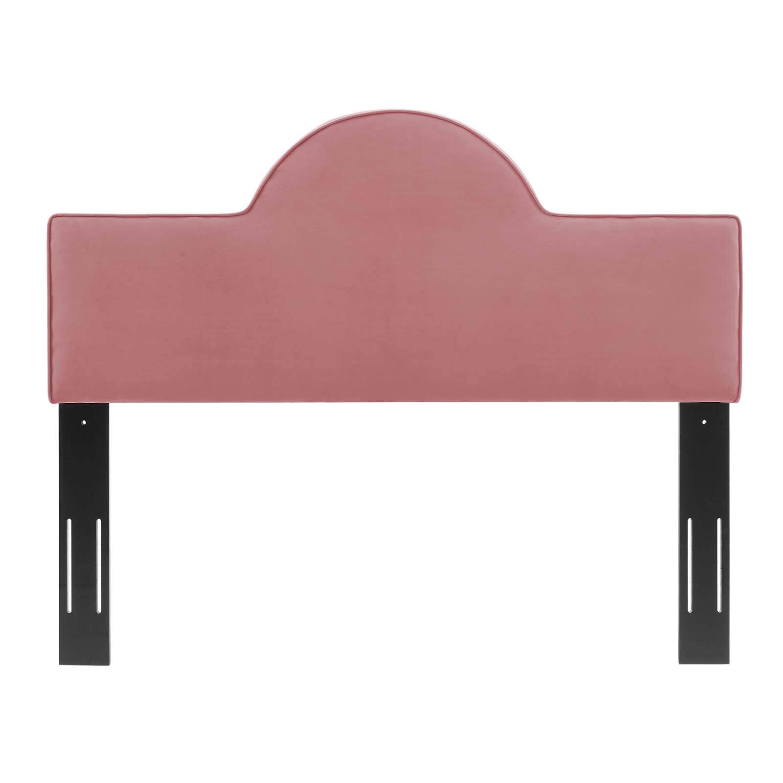 Modway Dawn Performance Velvet Headboard, Twin, Dusty Rose