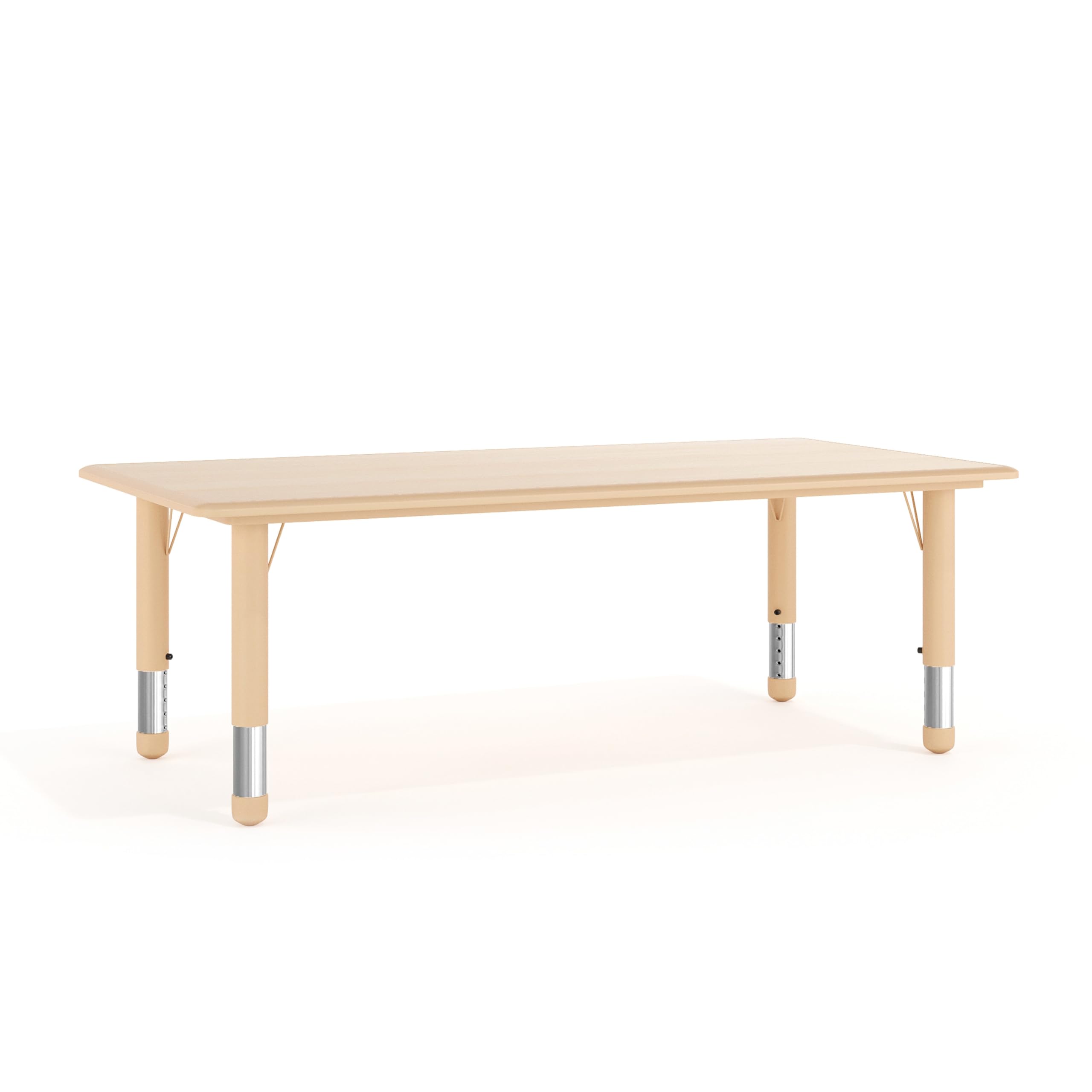 Flash Furniture Wren Adjustable Classroom Activity Table for School and Home, Plastic Activity Table for Kids, 23.625 W x 47.25 