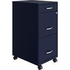 Lys Soho Box/File/File Mobile Navy File Cabinet, 3 Drawer