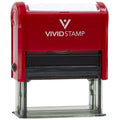 Revised By Date Self Inking Rubber Stamp (Red Ink) X-Large
