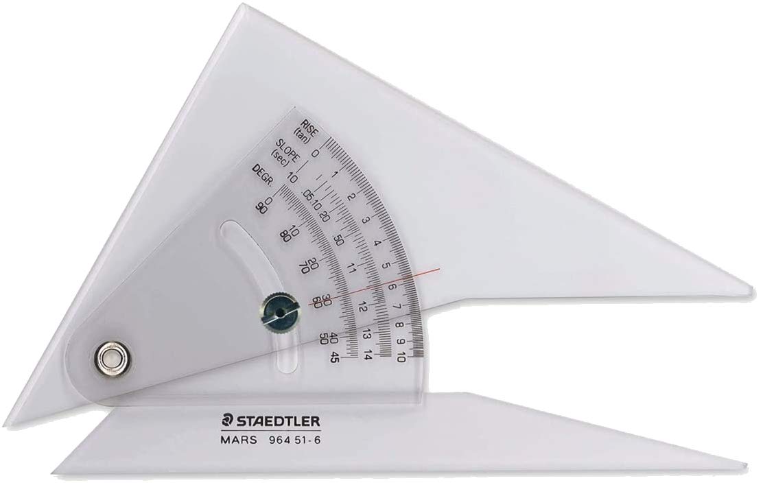 Staedtler 964 51-6 Mars Ruler Gradient Ruler 5.9 Inches (15 Cm)