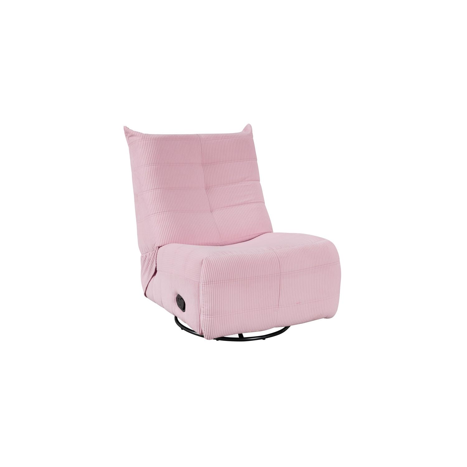 Lilola Home Georgena Pink Corduroy Swivel Glider Recliner