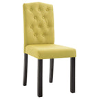 vidaXL Dining Chairs 4 pcs Green Fabric