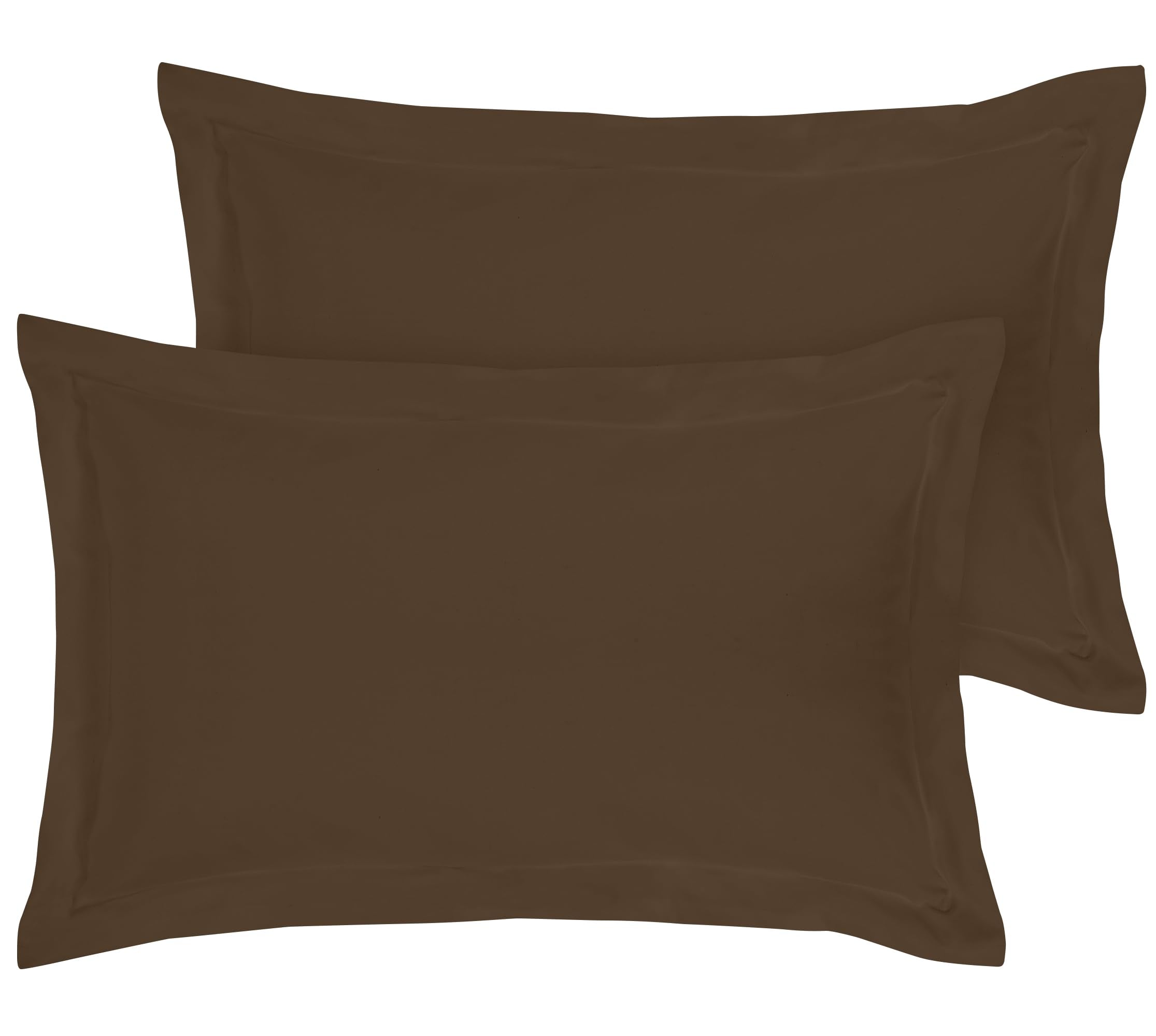 Royale Linens Pillow Shams 2 Pack King Size 20X36 Inch - Brushed 1800 Microfiber - Bed Pillow Shams Wrinkle Resistant Super Soft