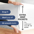 Extra Deep Pocket King Sheets - 4 Piece Breathable & Cooling Bed Sheets - Hotel Luxury Bed Sheet Set - Soft, Wrinkle Free & Comfy - Easily Fits Extra Deep Mattresses - Light Sage Green Sheets Set