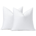 Otostar Pack Of 2 Down And Feather Throw Pillow Inserts, 18 X 18 Soft Fluffy Square Pillow Inserts With 100% Cotton Cover Decora