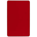 Flash Furniture 30X72 Rec Red Activity Table, 30 W X 72 L