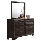 Acme Merveille Rectangular Bedroom Mirror in Rich Espresso