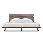 Steve Silver Pasco King Platform Bed Solid Pine Distressed Cocoa