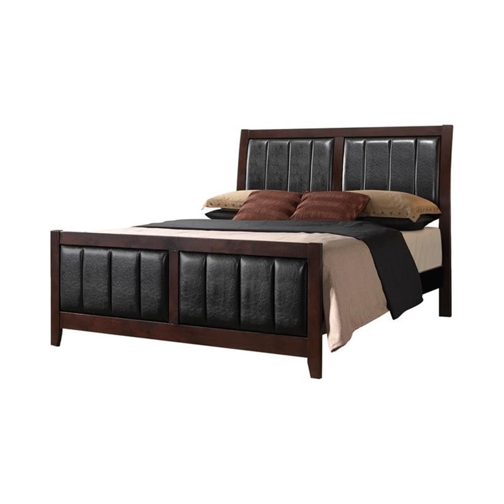 Coaster Carlton California King Bed 4-Piece Set, Cappuccino