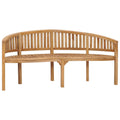 Furniking Banana Bench 70.9" Solid Teak Wood