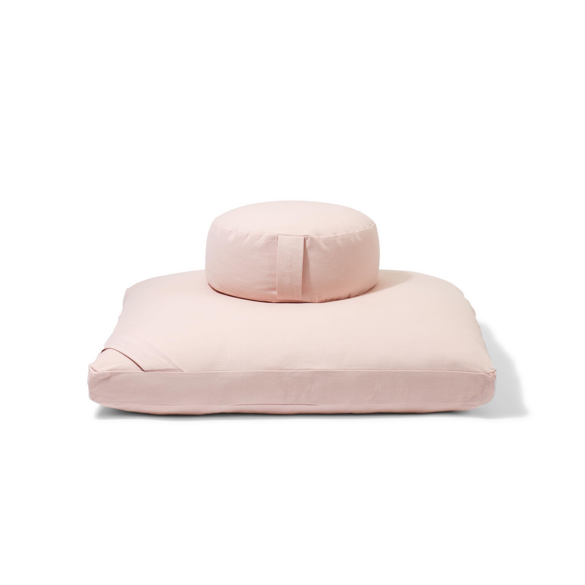 Meditation Cushion Set By Renoo - Durable Comfortable Organic Cotton, Linen, Hemp - Modern Zafu Zabuton - Buckwheat Kapok Filled