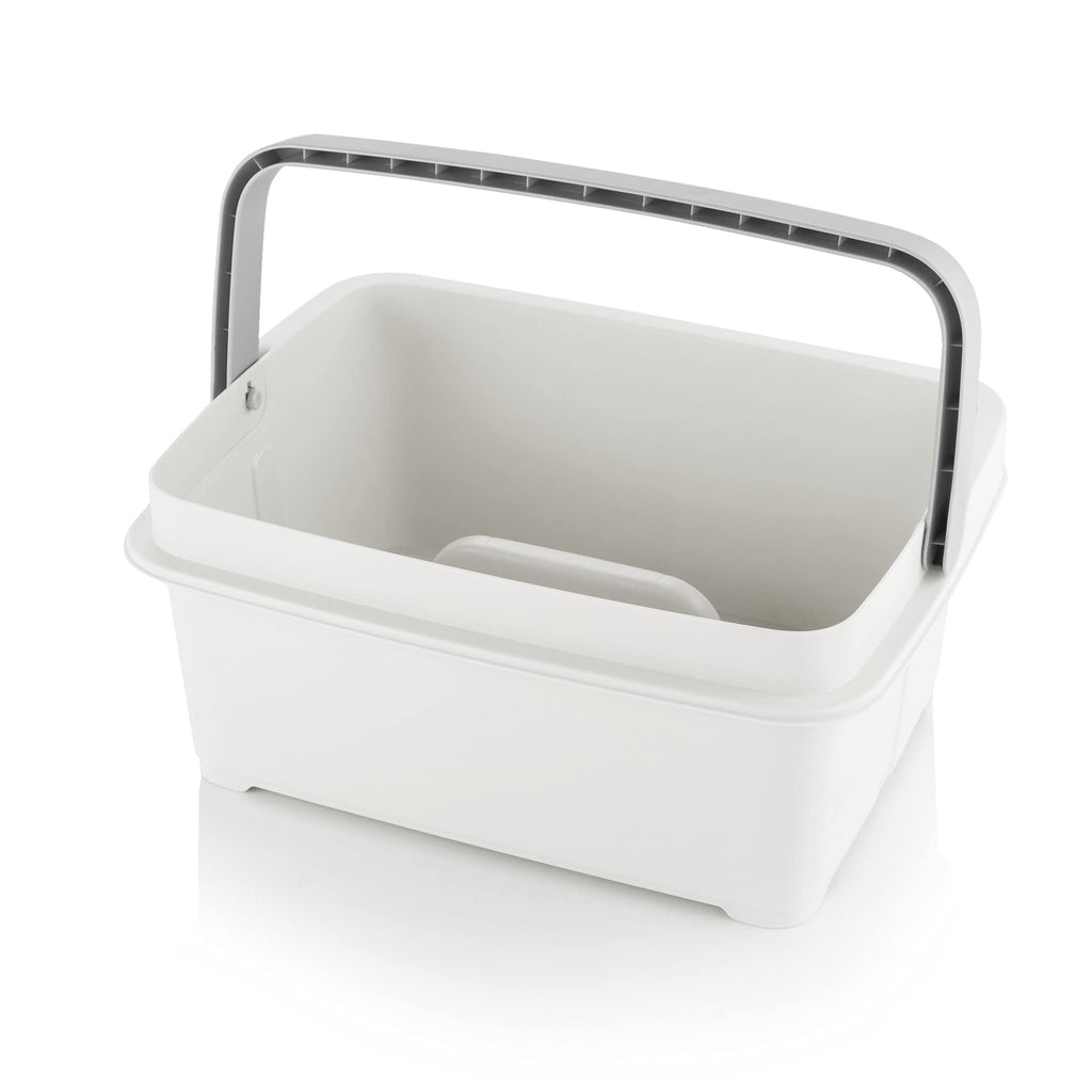 Minky Large Storage Caddy - Easy To Clean Plastic Storage Bin With Foldaway Handle - Perfect For Cleaning, Crafts, Baby Items, D