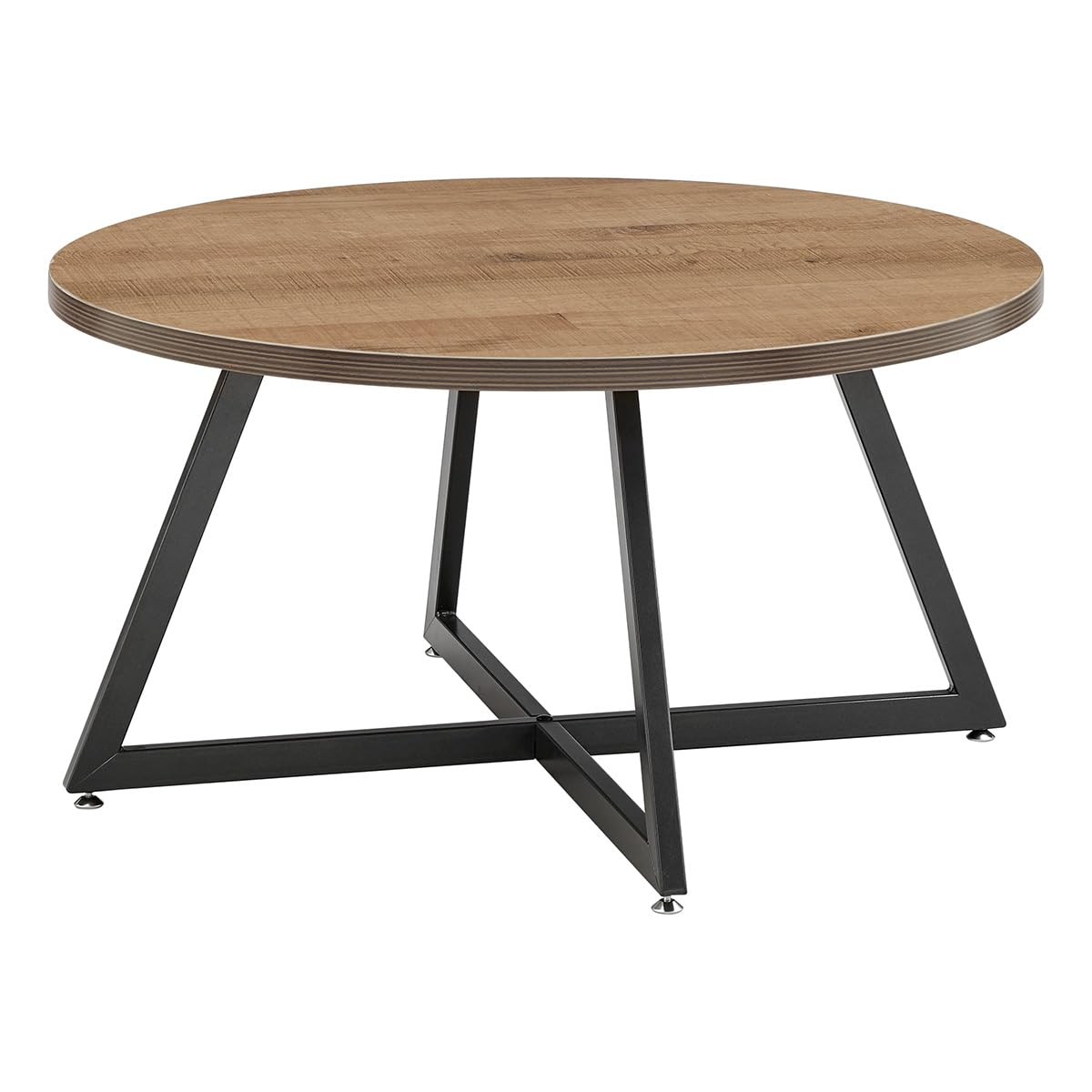 Npd Furniture And More Courtdale Round Coffee Table, Gliese Brown