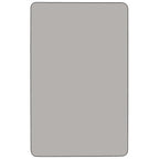 Flash Furniture 30''W x 60''L Rectangular Grey HP Laminate Activity Table - Height Adjustable Short Legs