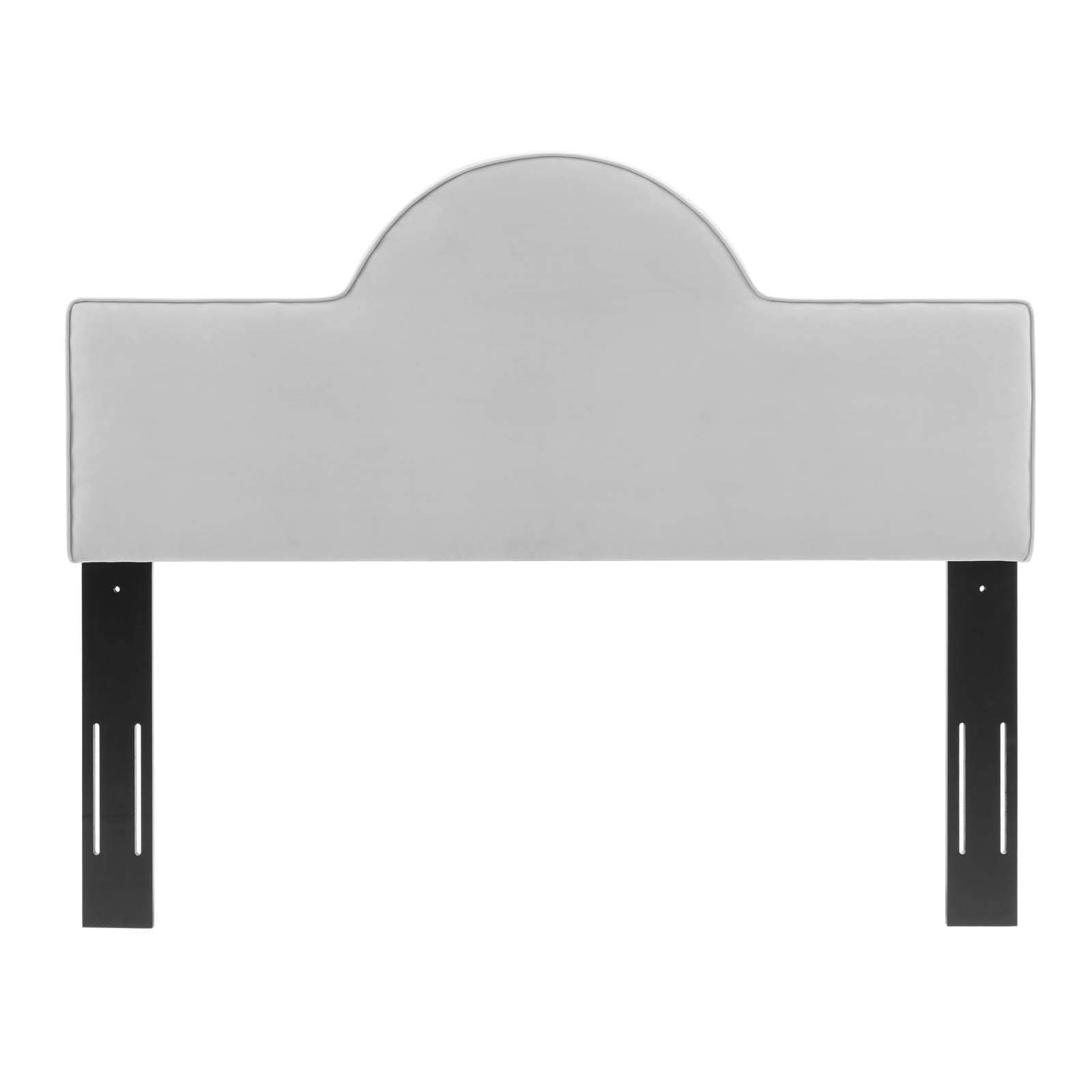 Modway Mod-6302-Lgr Dawn Twin Performance Velvet Headboard, Light Gray