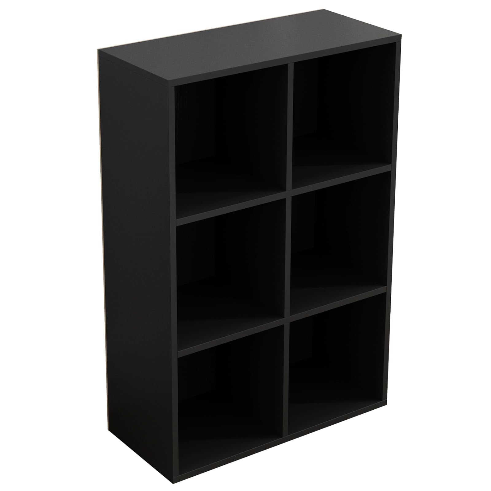 OSCHF 9-Cube Storage Shelf Bookcase - Wooden 3-Tier Floor Standing Open Bookshelf for Home and Office, Display Cabinet, Warm Whi