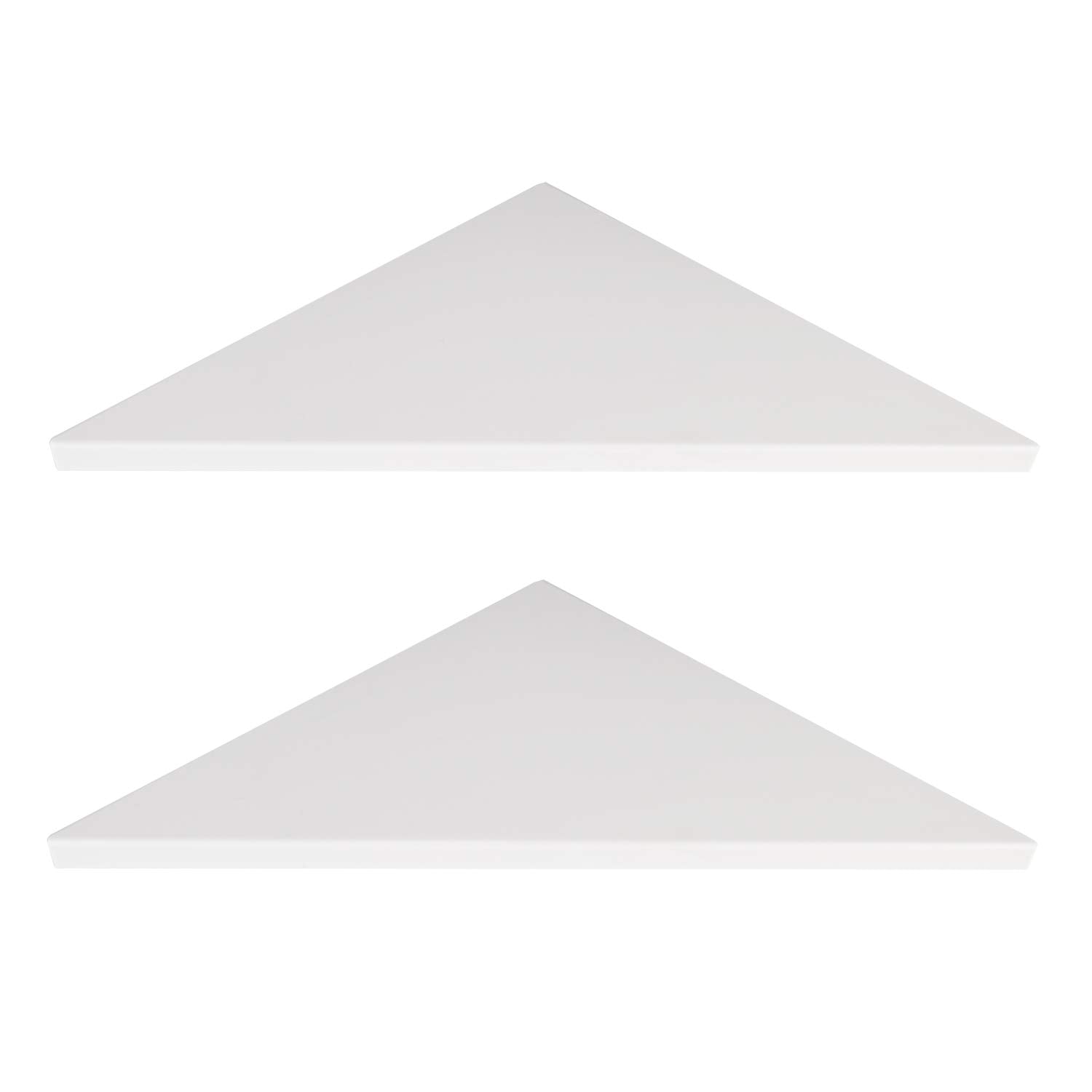 evron Corner Mounting Shelf,Easy to Install Wall Corner Shelf,Frosting Pattern Right-Angled,Set of 2