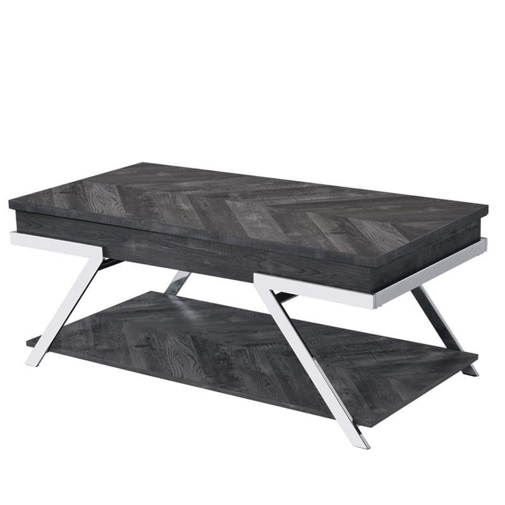 Steve Silver Roma Dark Gray Wood and Laminate 3-Piece Occasional Table Set