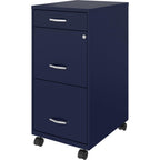 Lys Soho Box/File/File Mobile Navy File Cabinet, 3 Drawer
