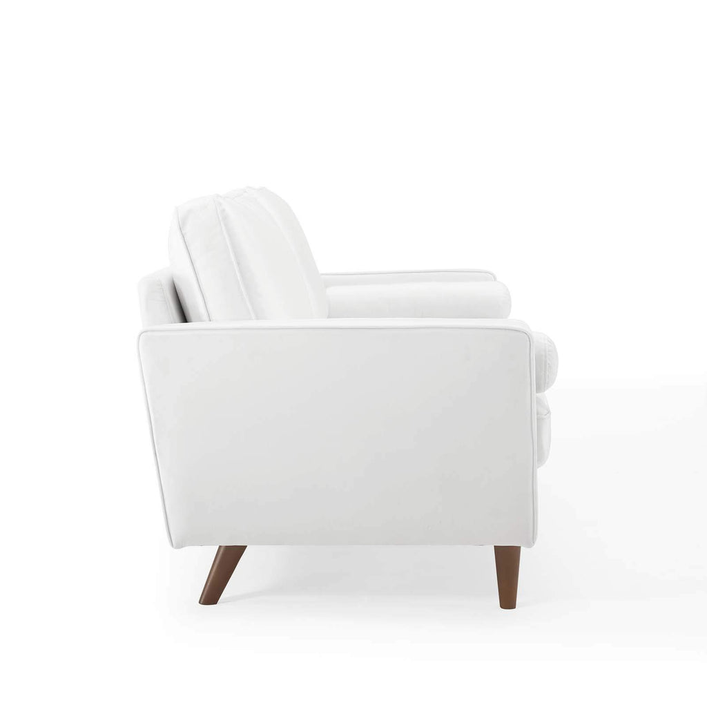 Modway Eei-3764-Whi Valour Performance Velvet Sofa, White