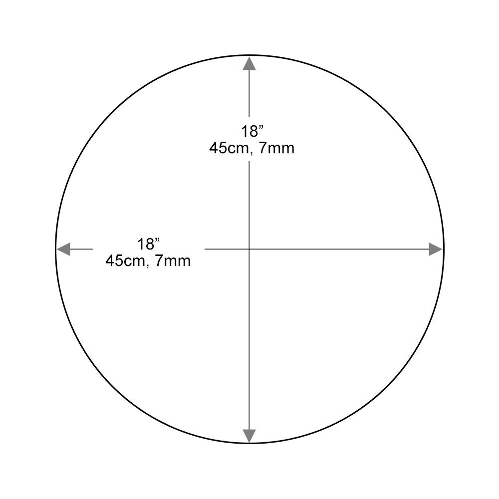 Dulles Glass 18' Round Glass Table Top - Tempered - 1/2' Thick - Flat Polished