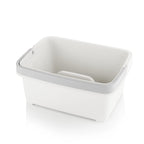 Minky Large Storage Caddy - Easy to Clean Plastic Storage Bin with Foldaway Handle - Perfect for Cleaning, Crafts, Baby Items, D