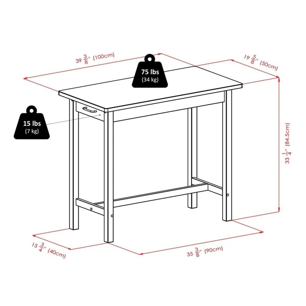 Winsome Sally Dining, Antique Walnut