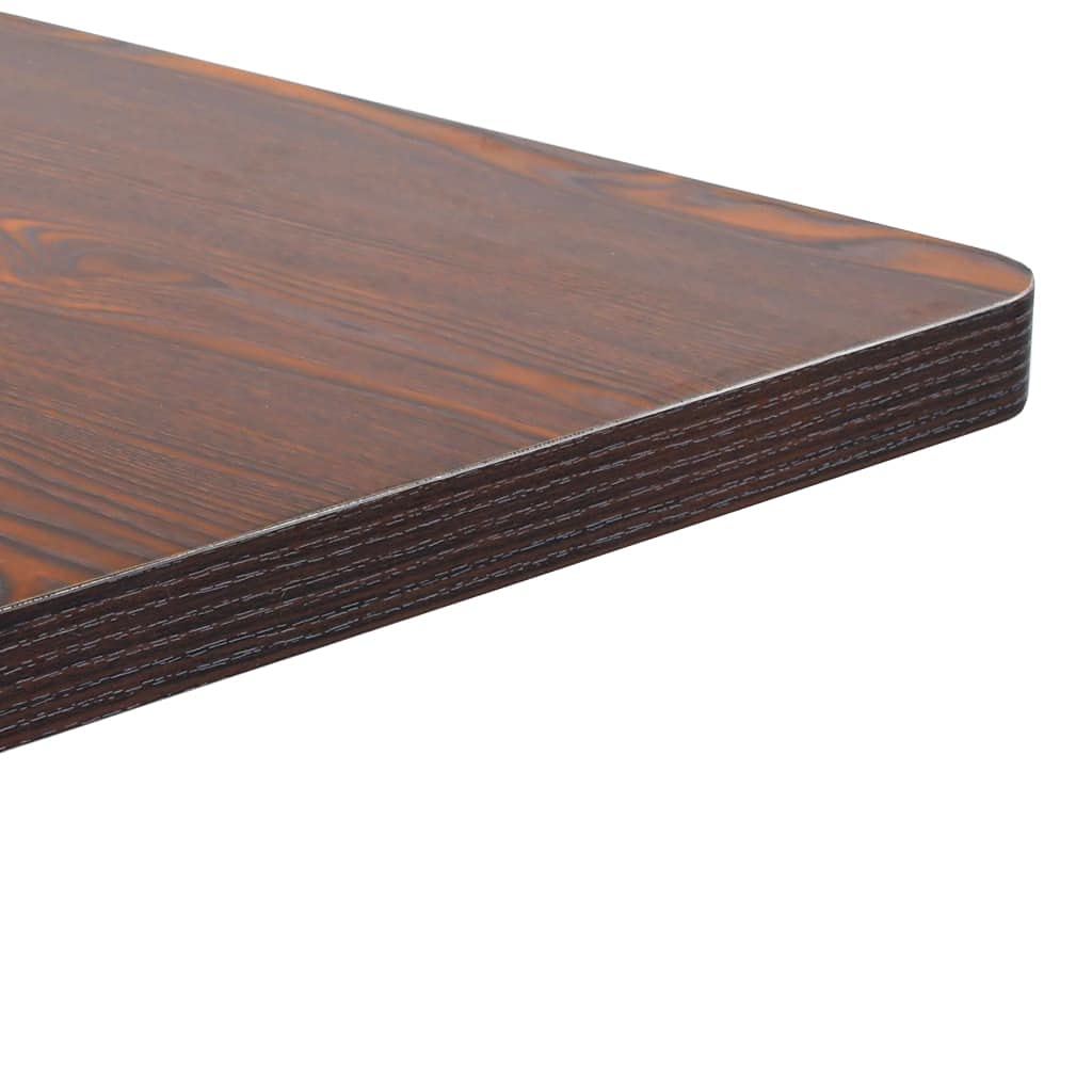 vidaXL Elegant Bistro Table - Light Brown MDF with Black Steel Leg and Base, Ideal for Home, Restaurant, and Bar
