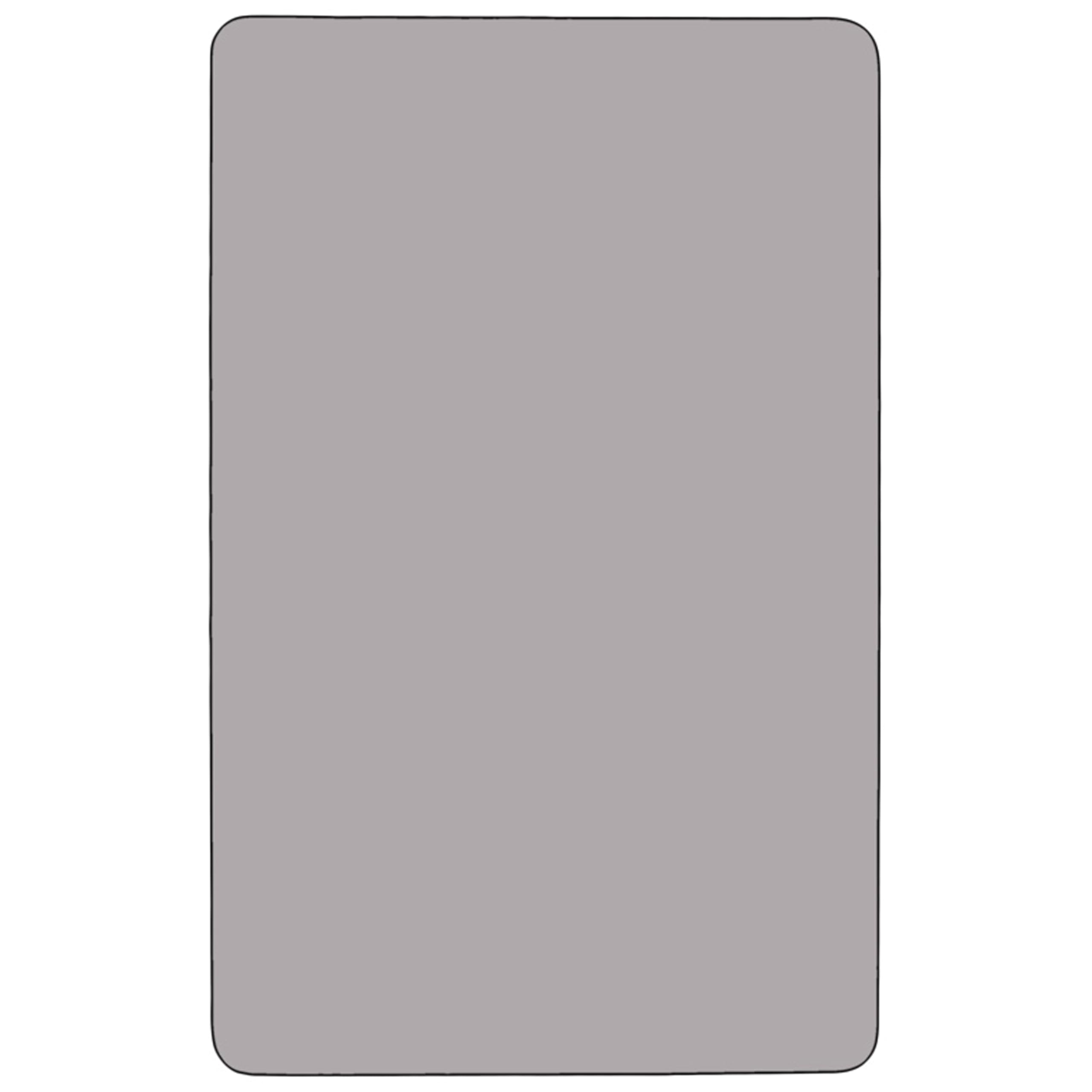 Flash Furniture 24X48 Rec Grey Activity Table, 24 W X 48 L, Gray