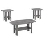 Monarch 3 Piece Table Set, Grey