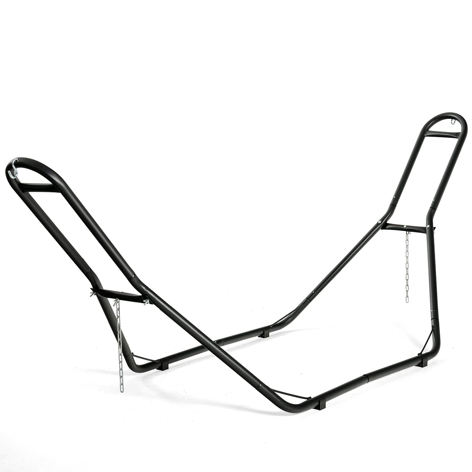 Giantex Steel Hammock Stand 450Lbs Capacity, Heavy Duty Hammock Frame 2 Person, Adjustable Universal Multi-Use Hammock Stand Fit