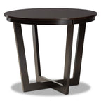 Baxton Studio Salida Modern and Contemporary Transitional Dark Brown Finished Wood 5-Piece Dining Set