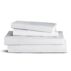 Purity Home 400 Thread Count Twin Arctic White Sheets, Hotel Luxury Back To School College Essentials Sheet Set, 100% Cotton Dee