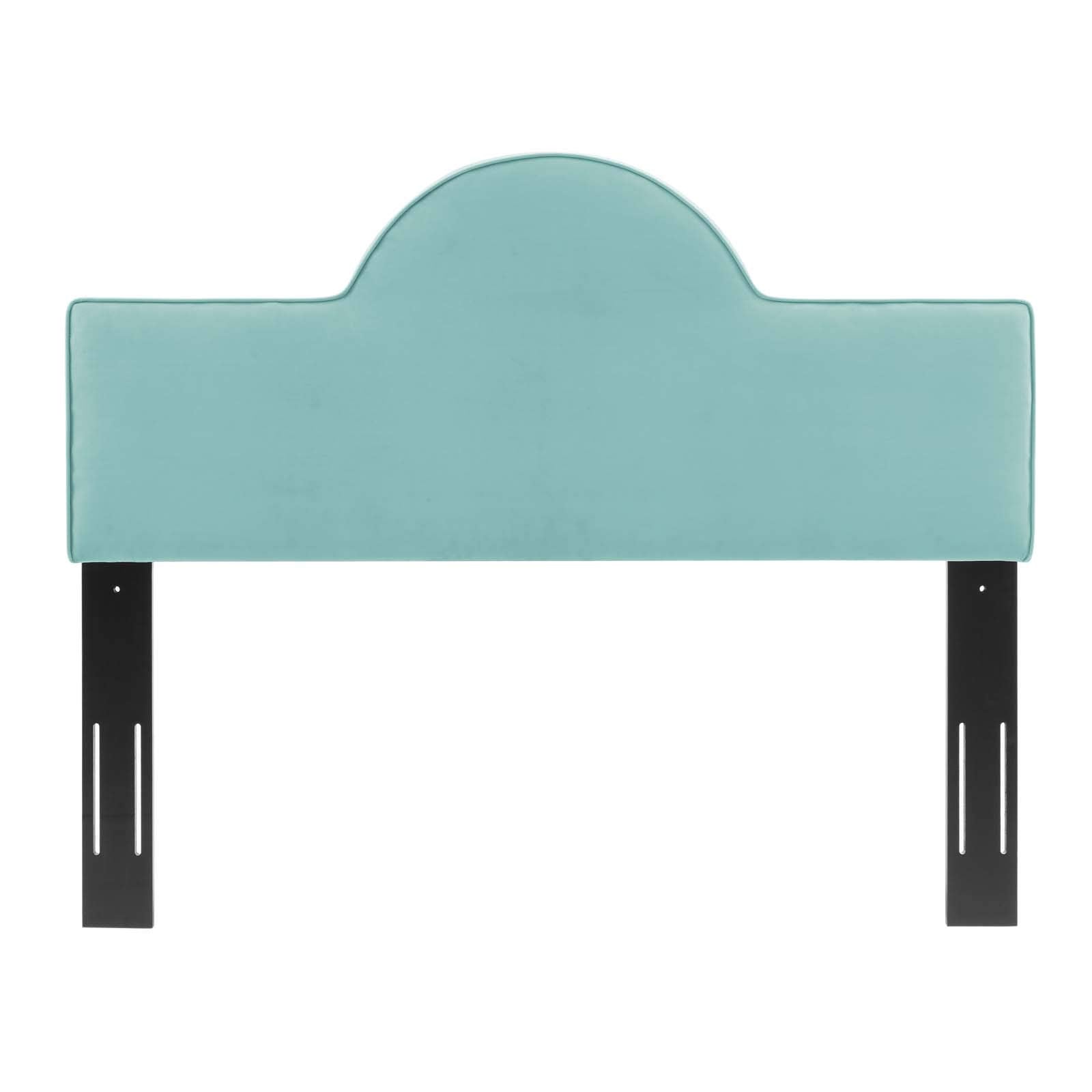 Modway Mod-6302-Min Dawn Twin Performance Velvet Headboard, Mint