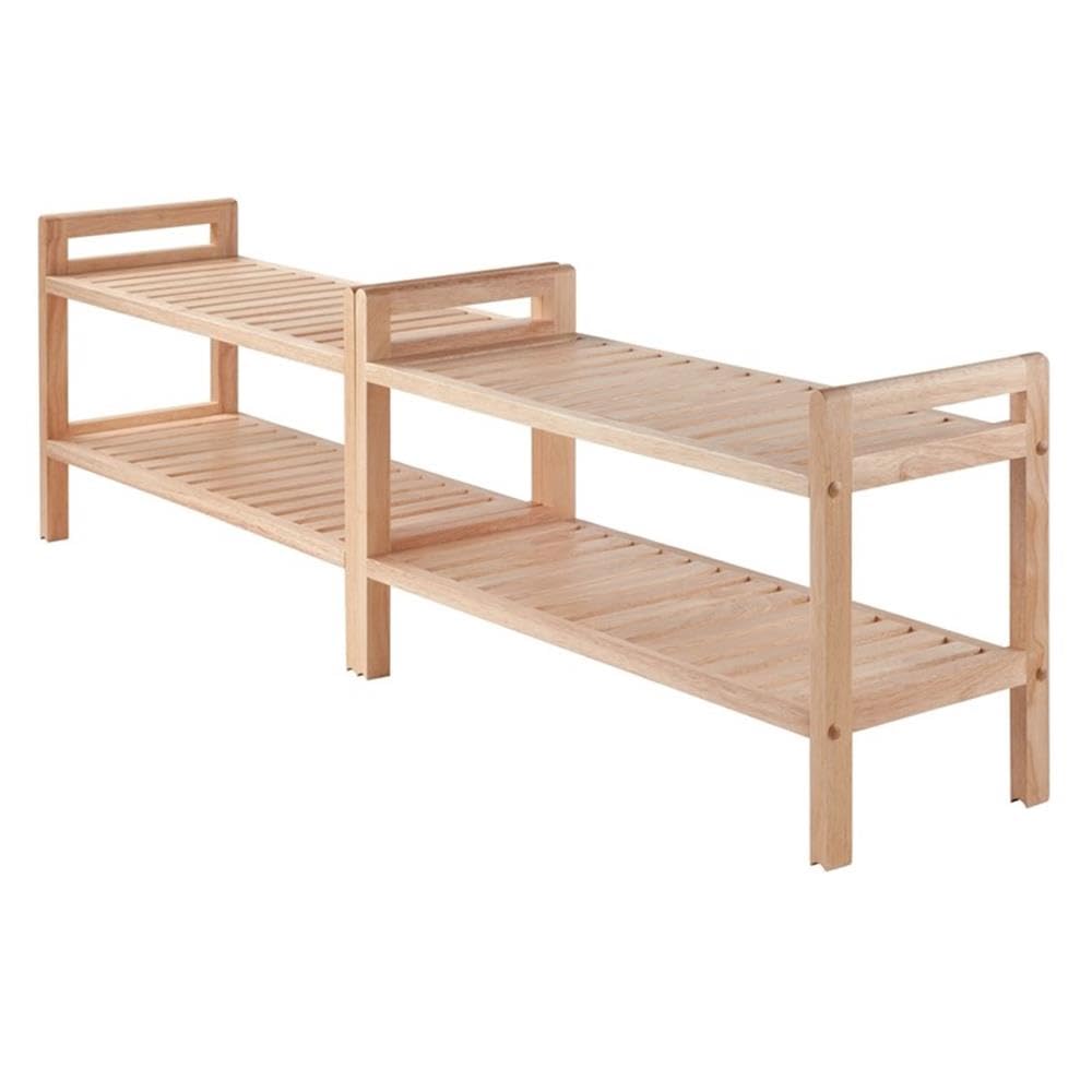Winsome Mercury Shoe Rack, Natural, 27.24x10.71x32.01, Model 81429, Stylish Storage Solution