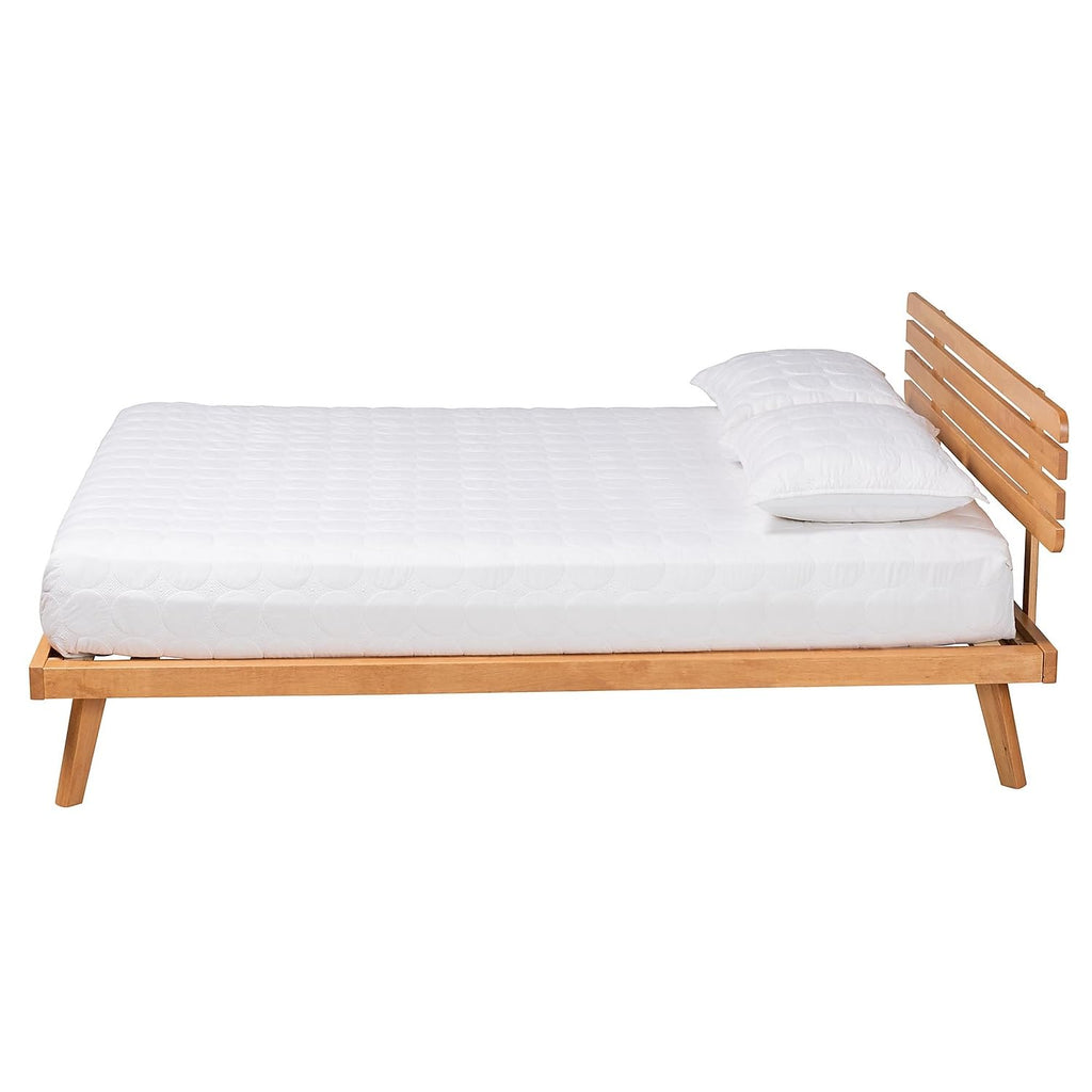 Baxton Studio Joaquin Platform Bed, Queen, Rustic Brown (235-13241-HiT)