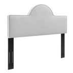 Modway Mod-6302-Lgr Dawn Twin Performance Velvet Headboard, Light Gray