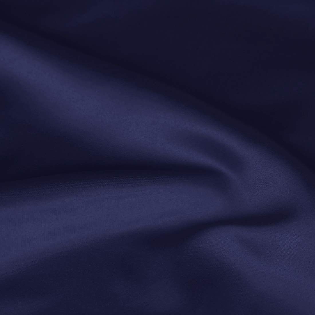 Piccocasa Satin Pillow Cases For Hair And Skin, 2-Pack-Ruffled Pillow Shams Oxford Pillowcases Covers With Envelope Closure Navy