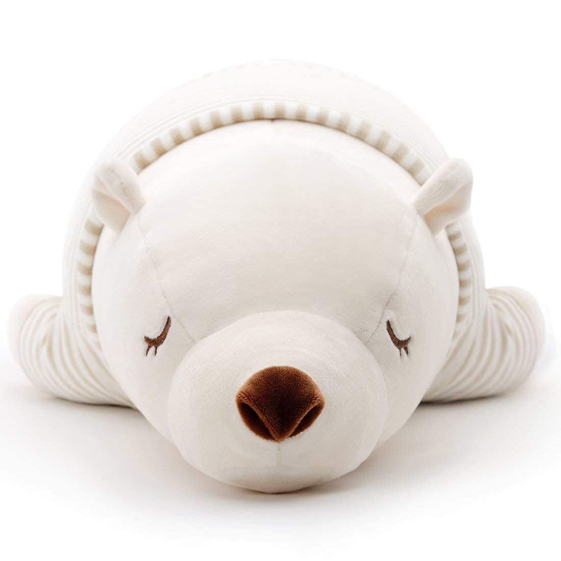 Niuniu Daddy Stuffed Animals Polar Bear 17.7 In Large Plush Toy For Kids Kawaii Plushies Adorable Squishy Cuddle Pillow For Slee